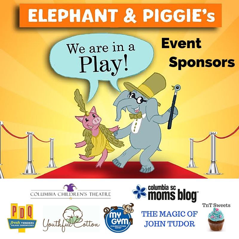 Event Sponsors - Magical Opening Night Family Event - Elephant & Piggie We Are In a Play - Columbia SC Moms Blog - CCT